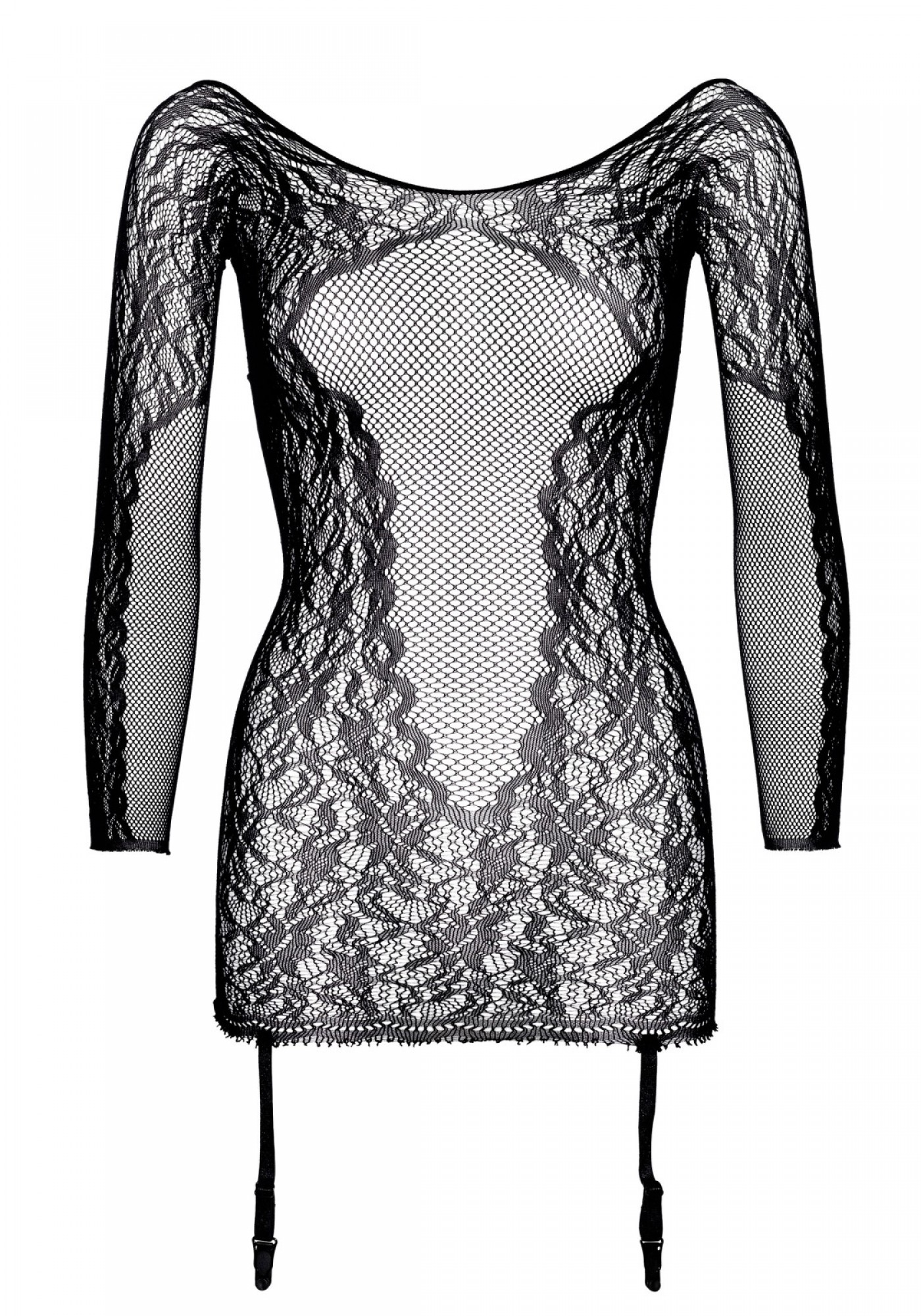 Rochita Net and lace garter dress Indecenta.ro